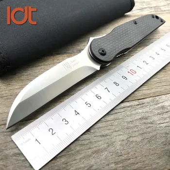 

LDT Seki 032 Folding Knife Razor D2 Blade Carbon Fiber Handle Outdoor Pocket Knives Military Survival Hunting Knife EDC Tools