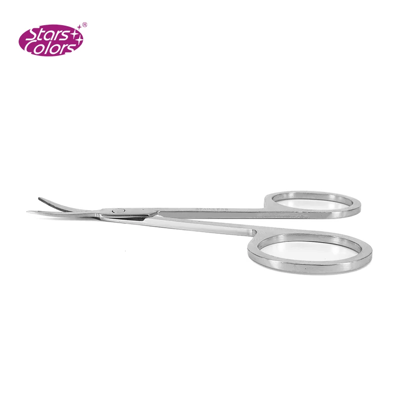 Eyebrow Scissors Silver Makeup Scissor Tool Stainless Steel Eyelashes Eyebrow Tool Grafting Specialty Beauty Make Up