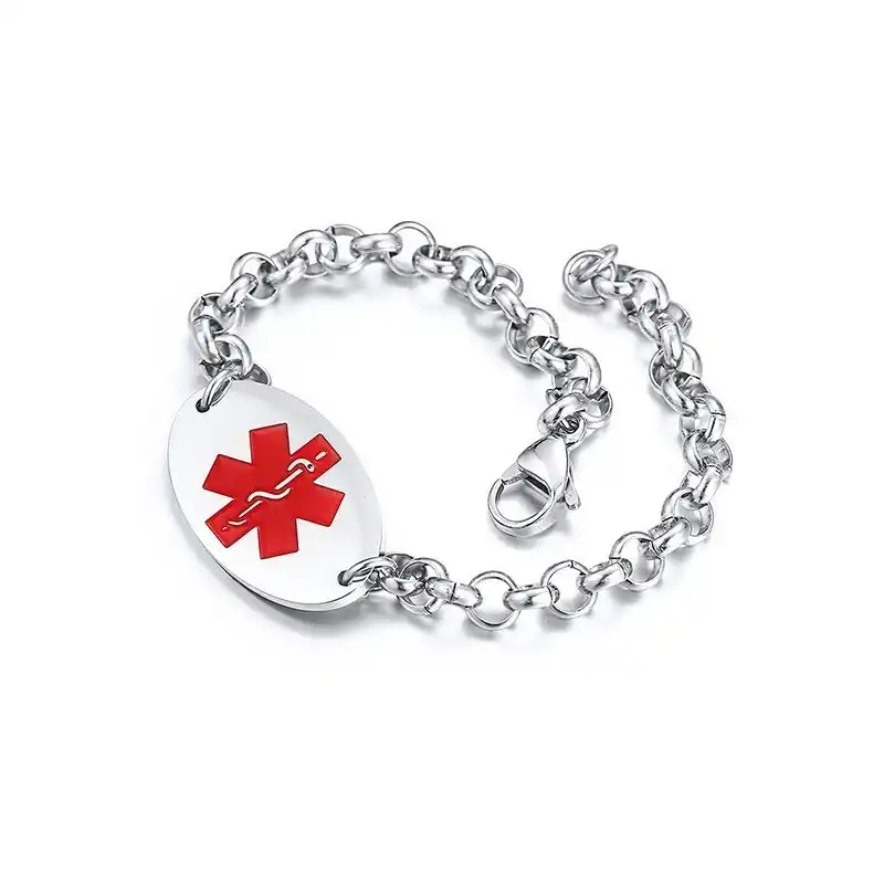 etiquetas de identificación de pulsera médica para diabetes