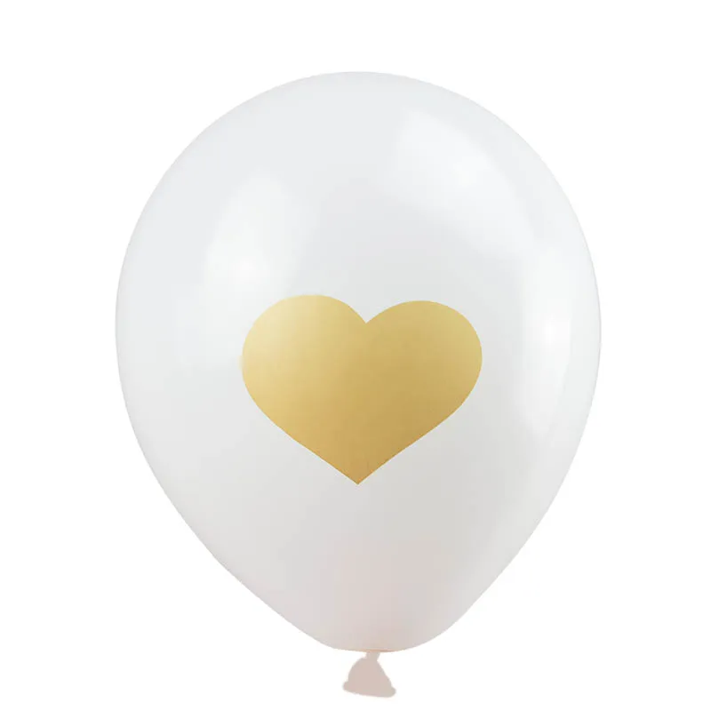 Украшения для детского душа, воздушные шары для мальчиков/девочек, буквенные фольга, воздушный шар, баннер для детского дня рождения, вечерние украшения - Цвет: 5pcs white heart