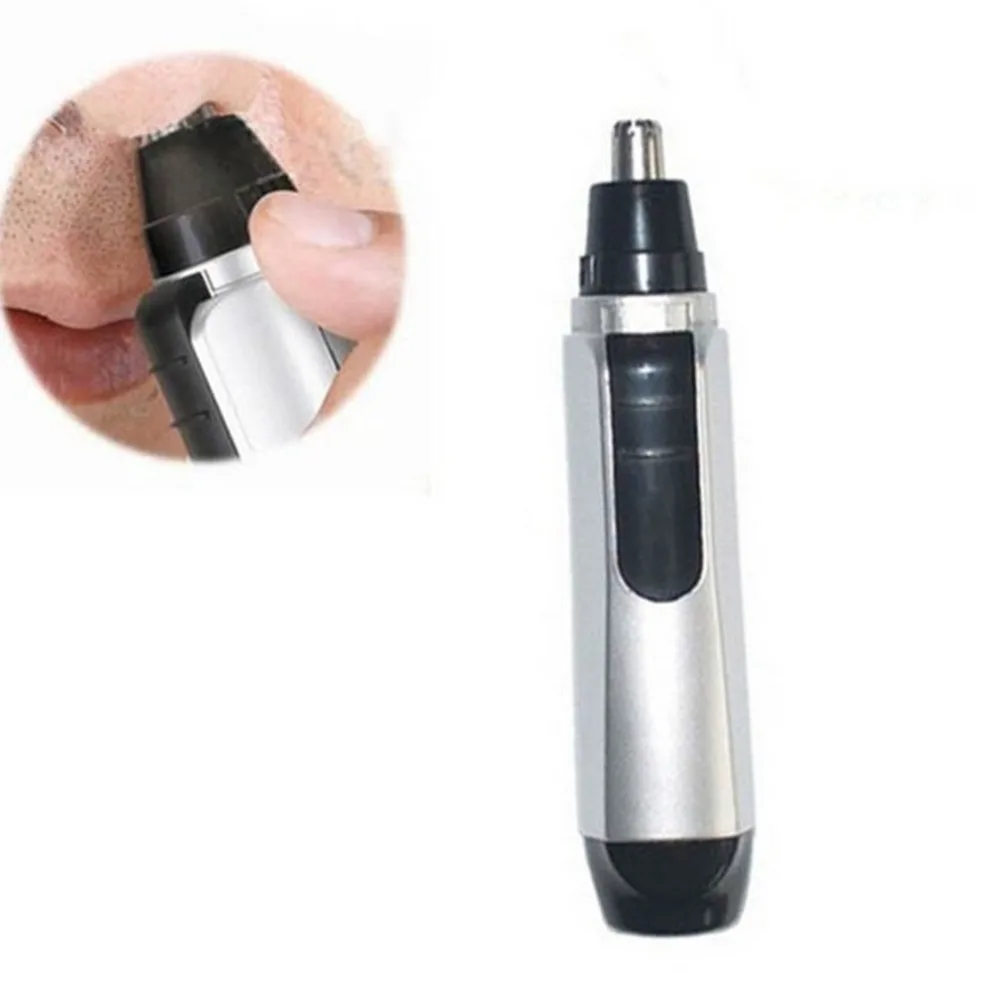 Портативный электрический триммер для носа с питанием от аккумулятора, машинка для стрижки носа, бритва для удаления волос в ушах, уход за лицом, бритва для бритья для мужчин, подарки
