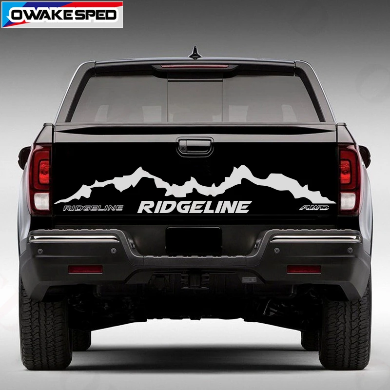 Горная графика виниловые наклейки для Honda Ridgeline Sport Black Edition Pickup Trunk Декор наклейки Авто тело водонепроницаемый наклейка