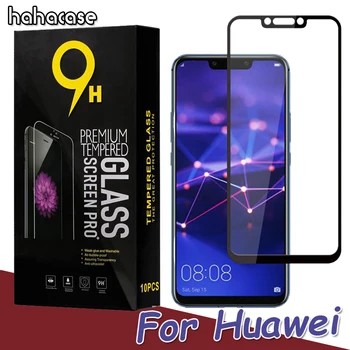 

100pcs 3D Hard Edge Printing Screen Proetcor Tempered Glass For Huawei Mate 20 10 Pro 20X Y9 Y5 2019 Nova 5i Guard With Package