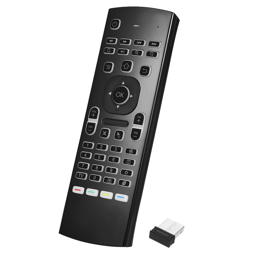 

2.4G AirMouse Wireless Keyboard with Backlight 6-Axis Motion Sensing Remote Control IR Learning for mini PC Smart Android TV Box