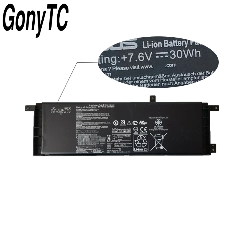 Оригинальный B21N1329 аккумулятор для ноутбука ASUS D553M F453 F453MA F553M P553 P553MA X453 X453MA X553 X553M
