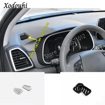 

For Hyundai Tucson 2019 2020 Car Styling Cover Garnish Detector Trim Front Air Condition Outlet Vent Moulding Instruction 2pcs