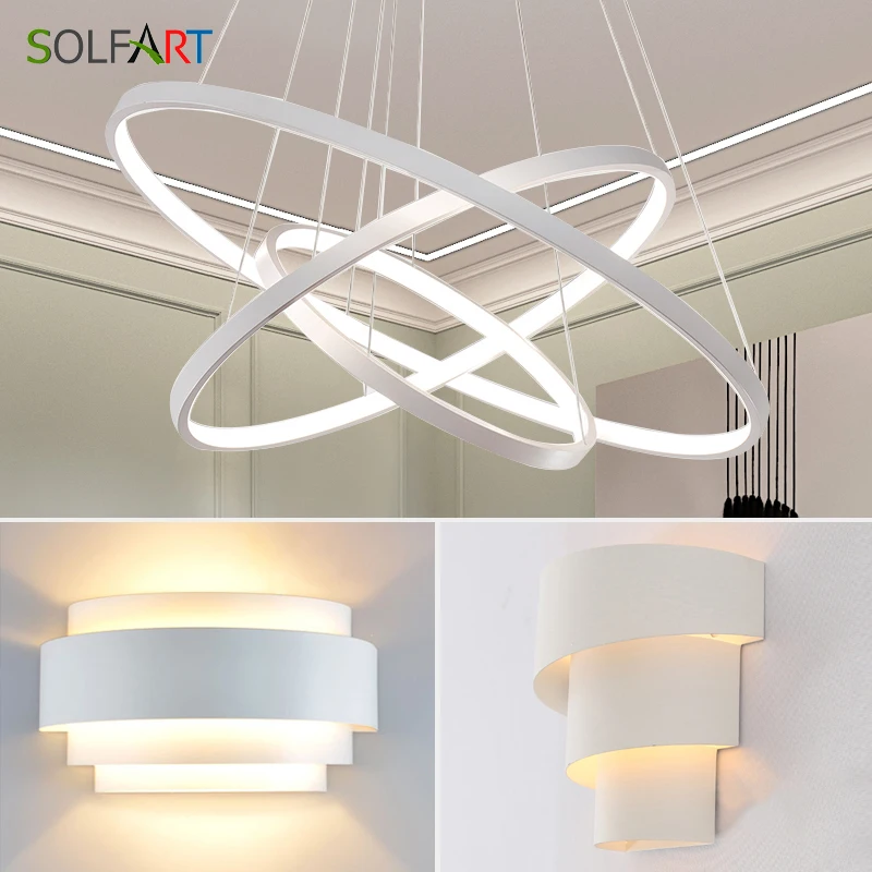 

LED modern pendant light for kitchen loft lighting fixture loft lamp lamparas and wall lamp combination