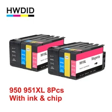 HWDID совместимый картридж с чернилами Замена для hp 950 951 xl для hp Officejet Pro 8100 8600 8610 8620 8630 251dw 276dw 8650