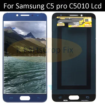 

100% Test for samsung galaxy c5 pro c5010 lcd display with touch screen digitizer Assembly replacement parts Free shipping +tool