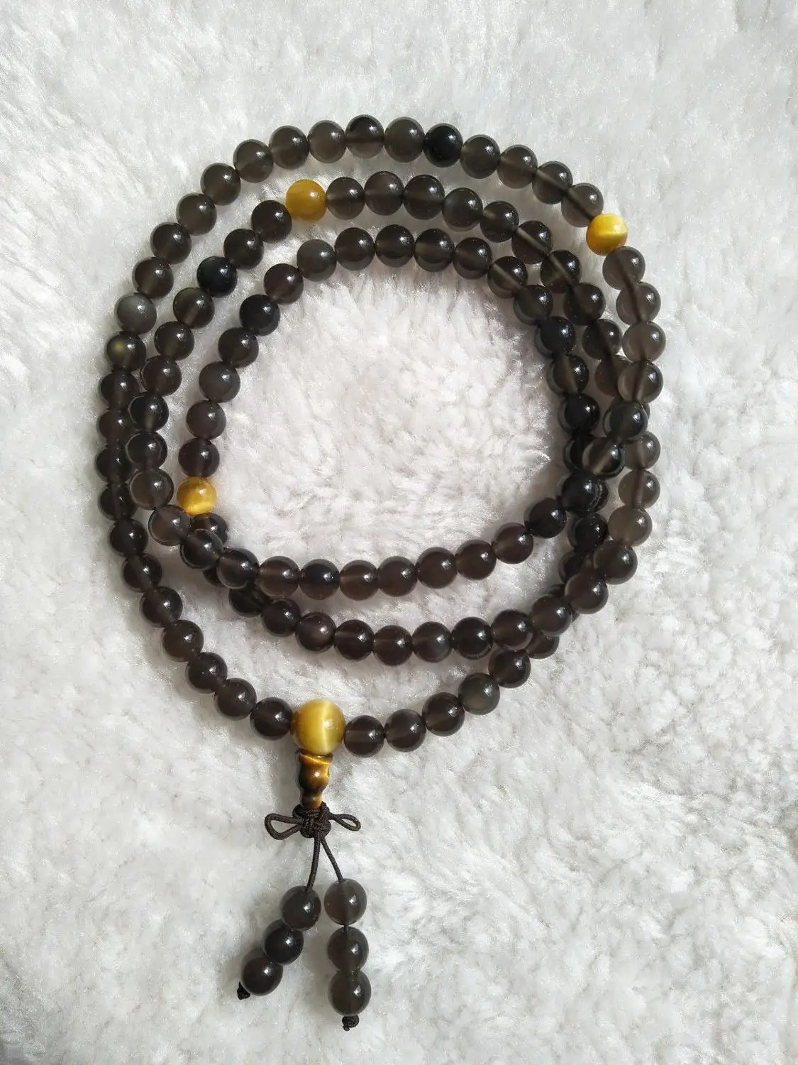 

free shipping TOP!! ! Natural crystal obsidian bracelet 38 g