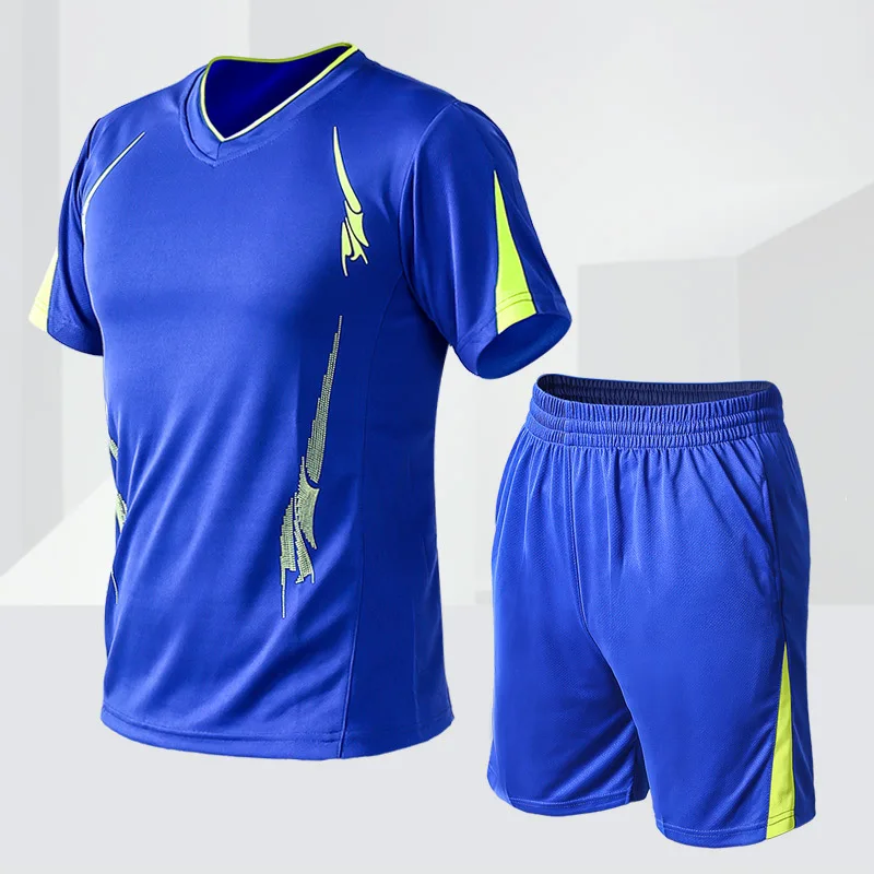 

Quick Dry Men's Sport Running Suits Basketball Soccer Training Tracksuits Jersey Summer Fitness Sportswear Gym Clothing Sets