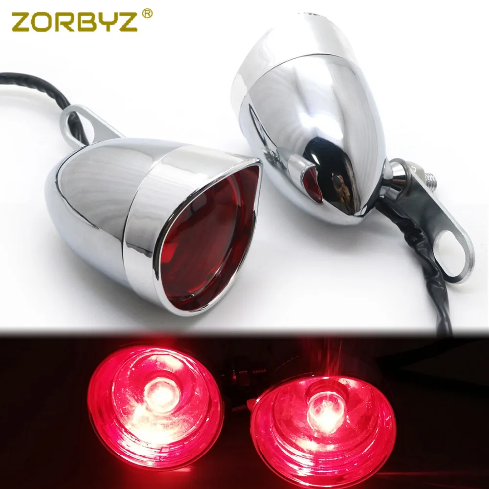 ZORBYZ хромированный стоп сигнал задний ударный кронштейн держатель для Harley Honda Bobber