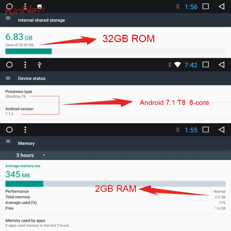 KiriNavi Восьмиядерный Android 9,0 Автомобильный gps навигатор для Toyota RAV4 Радио стерео аудио плеер мультимедийная система Bluetooth RDS wifi