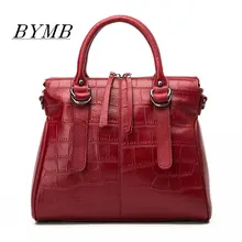 Натуральная кожаная сумка, дамская сумка Для женщин известных брендов настоящая кожаная сумка женская сумка через плечо Курьерская сумка из крокодила