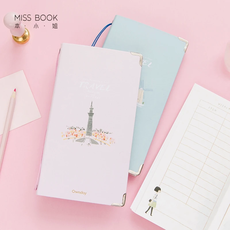 

MISS BOOK Fresh Travel Notepad Bandage Notepad Schedule Notebook 1PCS