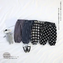 Новые весенне-осенние повседневные штаны для маленьких девочек, модные штаны для маленьких девочек, детские штаны для отдыха, повседневные штаны для маленьких детей