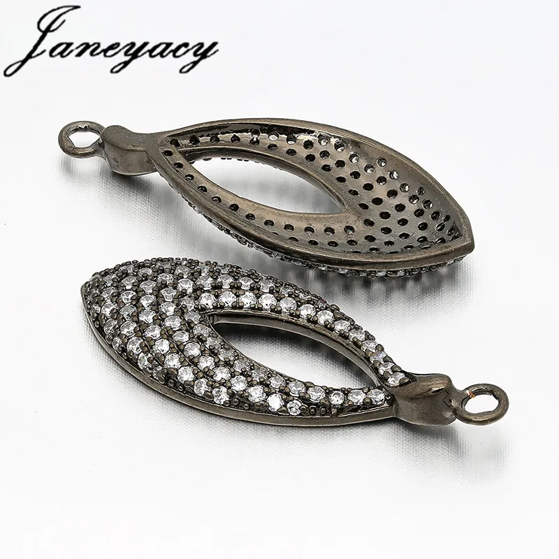 

Janeyacy 2018 European Fashion Jewelry Zircon Accessories Drop-Shaped Pendant DIY Jewelry Bracelet Necklace Making Accesorios