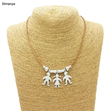 Sıcak Moda Kadınlar Kolye Sevimli çocuk kız kolye son ve kızı Parti Hediye Jewelrty N1137