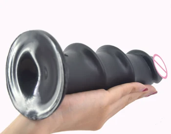FAAK realistic dildo suction ribbed dildo big penis sex toys for women man extreme stimulate adult sex products shop Anal plug 6