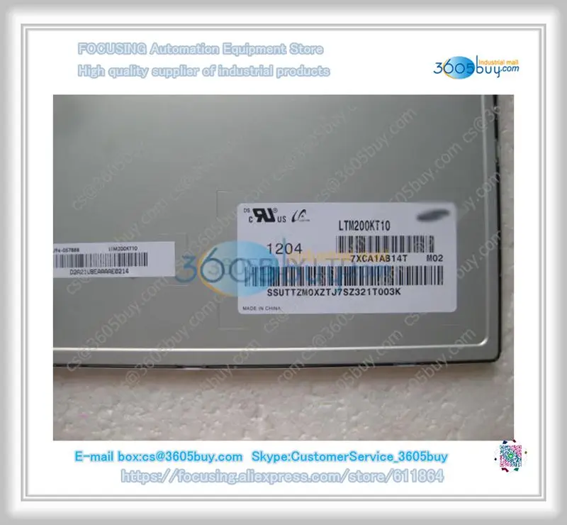 

20.0 inch LTM200KT10 LCD Panel display good screen