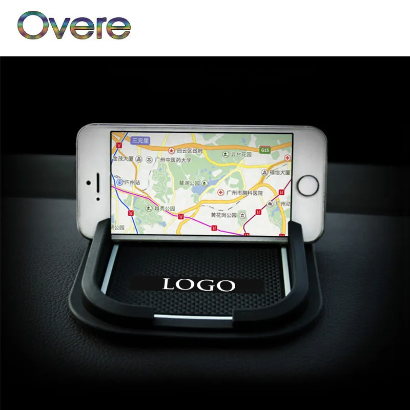 

OVERE Car Non-slip Mat phone Holder For VW Passat B6 B5 B7 B8 Kia Rio 3 K2 K3 Sorento For Kia Sportage 17-19 Soul Accessories