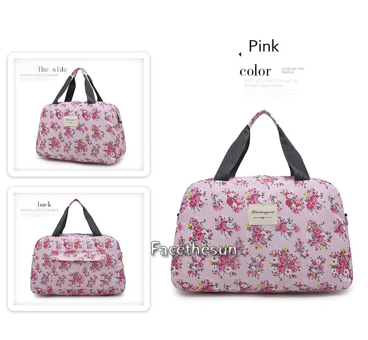 Flower short travel luggage bag 26
