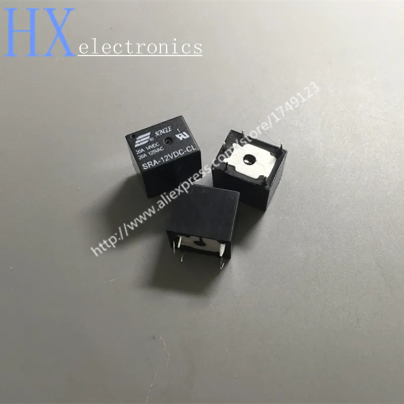 

Hot sale 10PCS/LOT SRA-12VDC-CL T74 20A Black 12 V 5 feet SONGLE relay original