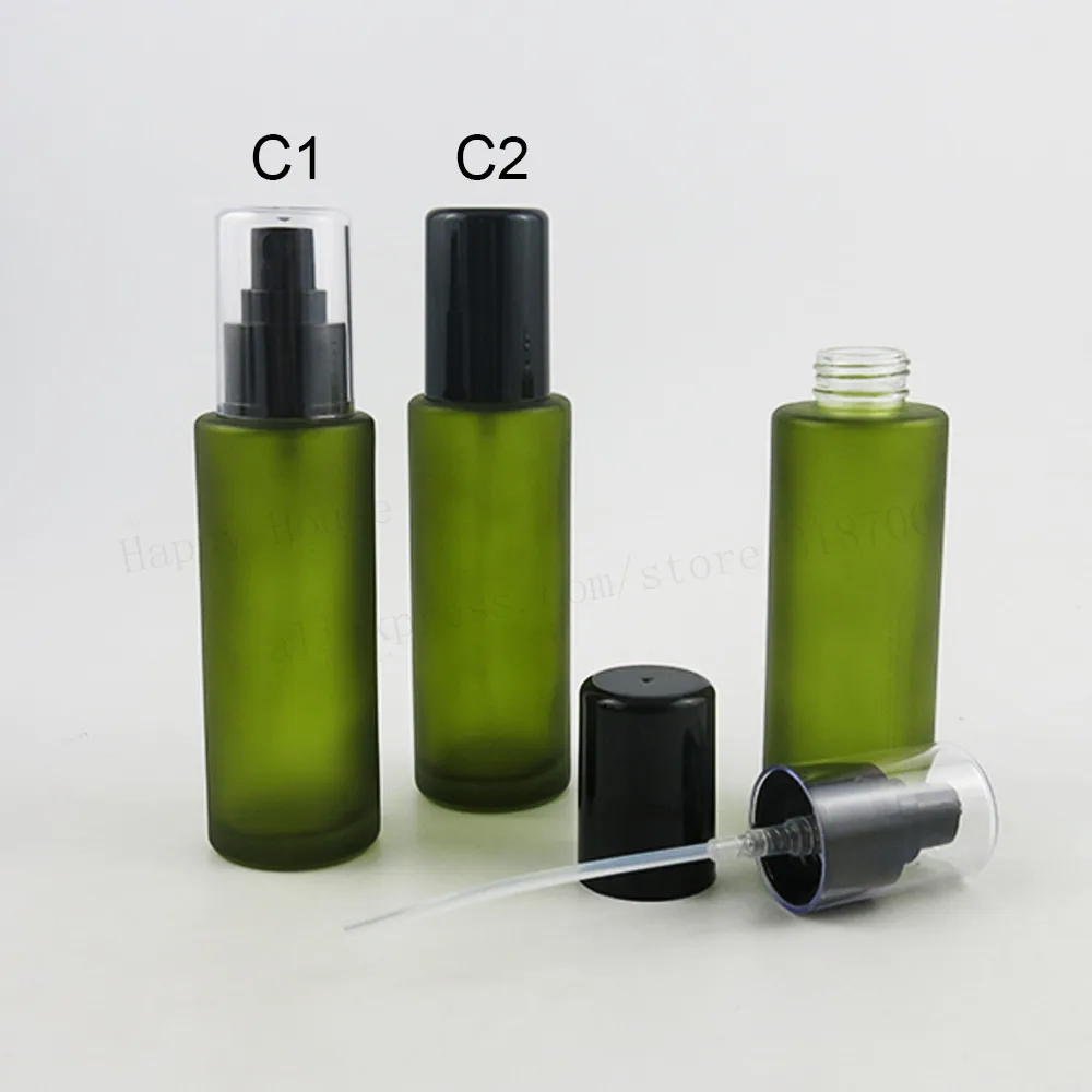 Download 12 Lot 100ml Frosted Green Brown Toner Round Glass Bottle With Black Plastic Sprayer Cosmetic Packaging Mist Spray Container Buy At The Price Of 44 16 In Aliexpress Com Imall Com