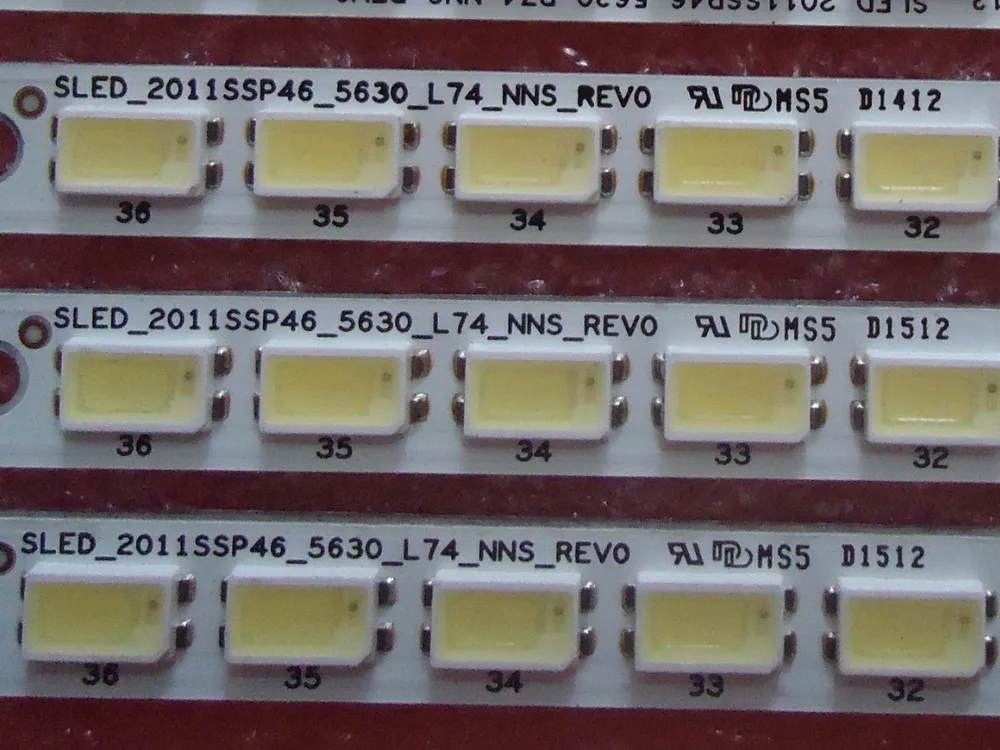 

1-10 Pairs/lot 46" 2011SSP46_5630 L74 R74_NNS_REV0 GK0363TPZA-1 For Sharp LCD-46LX840A LED Strip74 LEDS 522MM