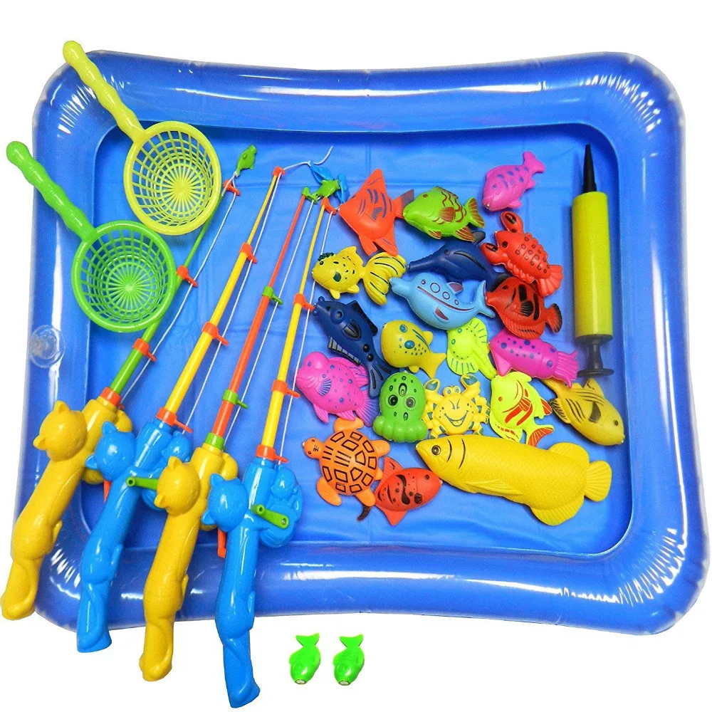 30 Pcs Bath Toys Set Beach toy Fishing Toys Waterproof