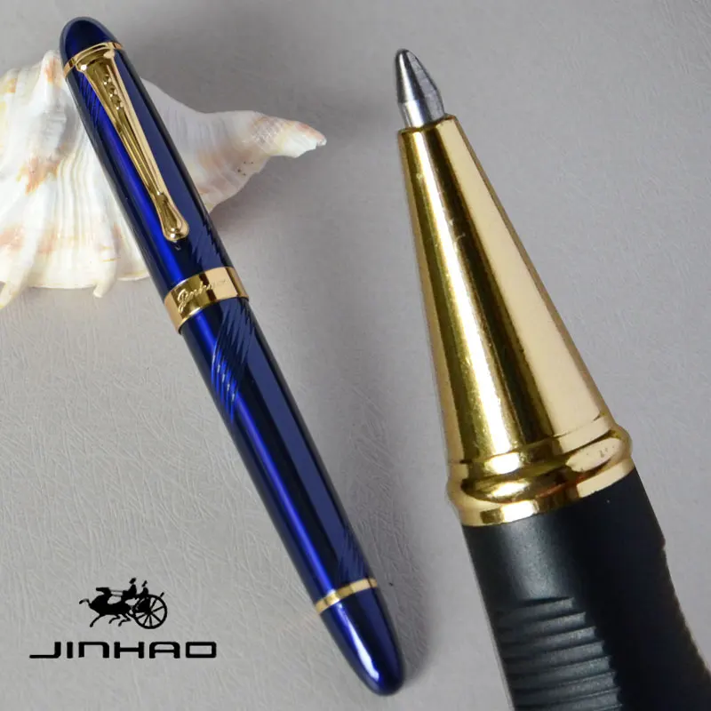 Шариковая ручка JINHAO X450 темно-синяя и Золотая Роскошная офисная деловая школьная зеленая черная фиолетовая 21 выбор цвета JINHAO 450
