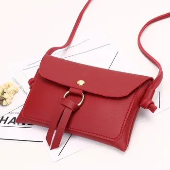 

Arsmundi New Flap PU Leather Mini Handbag Fashion Ladies Mobile Phone Bag Crossbody Bag Solid Tassel Purse Bag bolso mimbre
