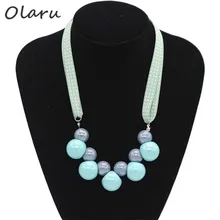 Olaru удлиненное колье Макси нагрудник ожерелье для женщин Новинка Массивное колье ручной работы и Подвески Аксессуары Горячая Распродажа