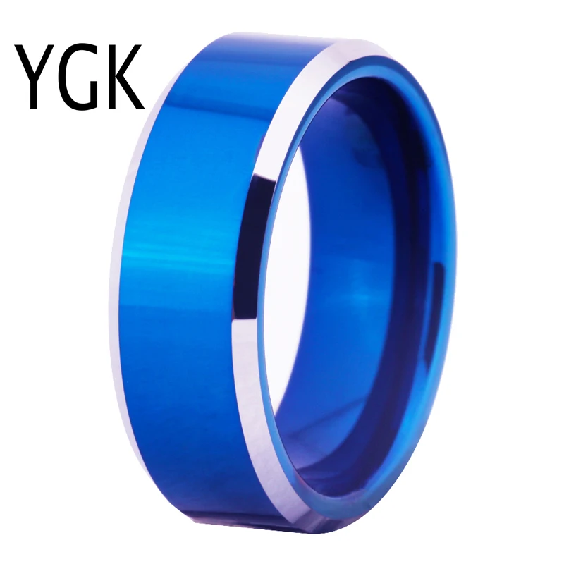 8 мм вольфрамовые кольца классические обручальные кольца для женщин мужские обручальные кольца DIY Таможенный логотип гравировка вольфрамовые ювелирные изделия вечерние кольца