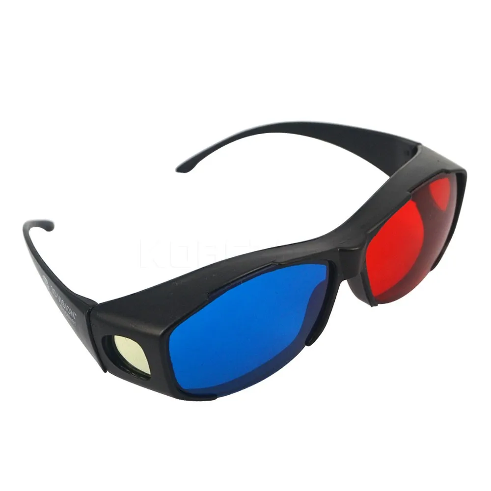 Kebidumei пластиковые очки красные синие красно-синие очки Cyan 3D Близорукость и общее видение игры Стерео Фильмы пространственный анаглиф