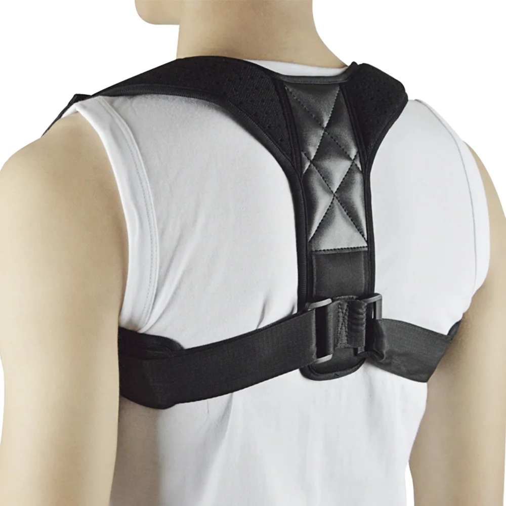

Posture Correction Adjustable Back Support Belt Shoulder Therapy Corrective Posture Corrector for men Brace Spine Dropship