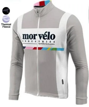 Morvelo зима термальность флис трикотаж с длинным рукавом Ropa ciclismo hombre велосипедный спорт одежда велосипед Костюмы Майо