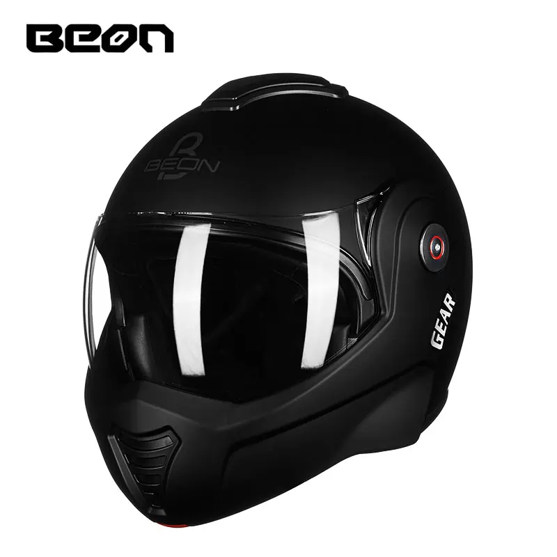 BEON moto rcycle filp up шлем с двойными линзами capacete moto cross casco moto casque moto Винтаж 702 - Цвет: 1