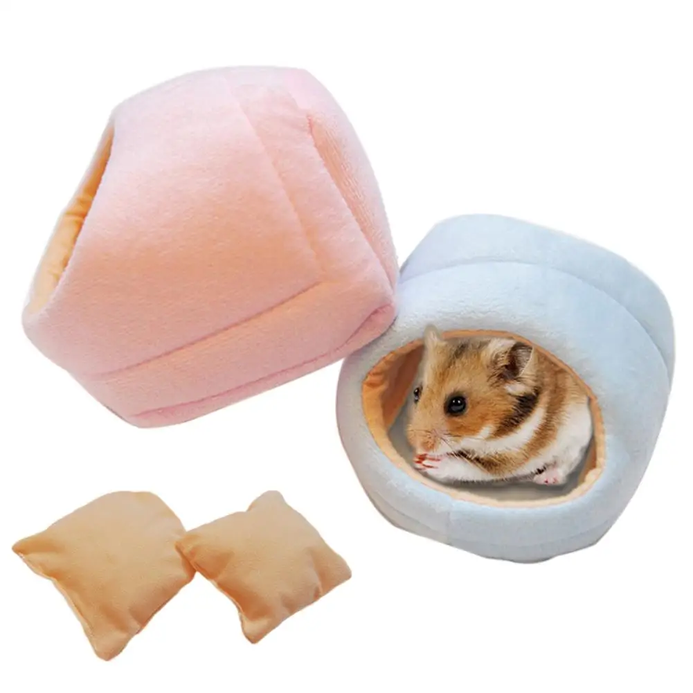 Новые Тапочки Форма Pet хомяк клетки белка гнездо Мягкие зима осень теплый дом