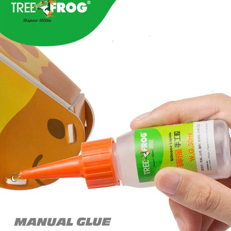 

Tree Frog high quality 30ml manual Glue Liquid silicon glue environmental protection Touch Adhesive for fabric diy craft toys