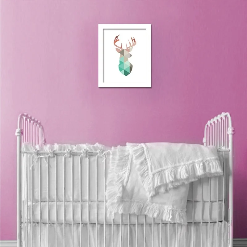 MILIVIXAY 25*30 см 1 шт. геометрический рисунок головы кораллового оленя холст
