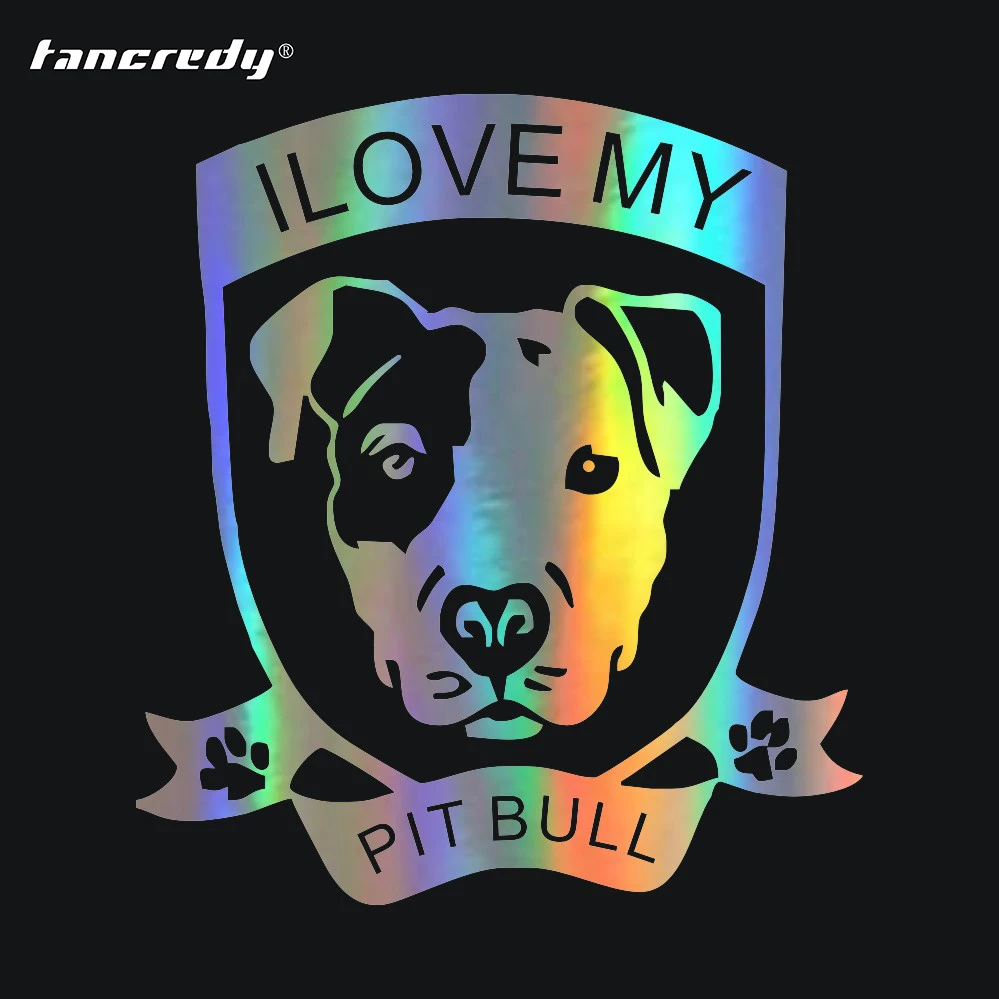 I Love My Pitbull автомобильные наклейки с собаками и для автомобиля на бампер