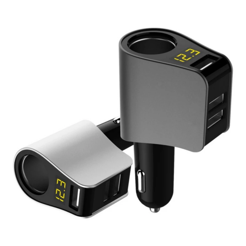 

Car Cigarette Lighter Splitter Hub Socket with USB Charger Adaptor DC 12-24V Car Auto Power Adapter lighter fast change OX