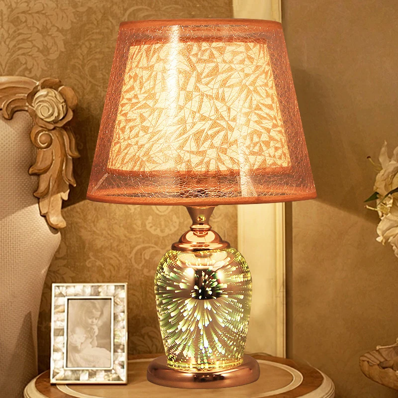 

Bedroom Bedside Table Lamp European Fashion Creative 3D Table Lamp Living Room Modern Personality Decorative Table Lamp