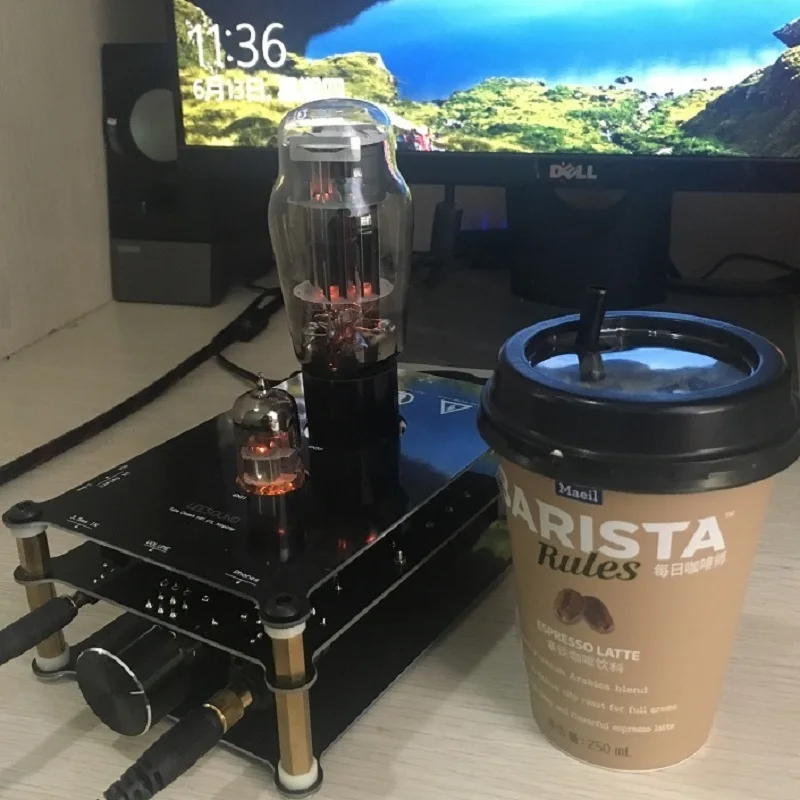 Усилитель для наушников LeeSound Darkvoice 6N5P + 6N11 вакуумная трубка плата