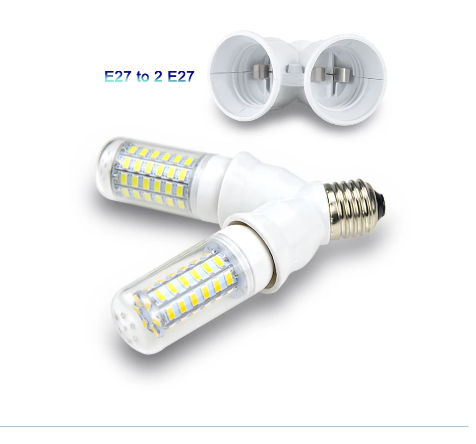 LEDLUX 2 pièces de base de douille dadaptateur de convertisseur pour lampes à LED G9 to E14 