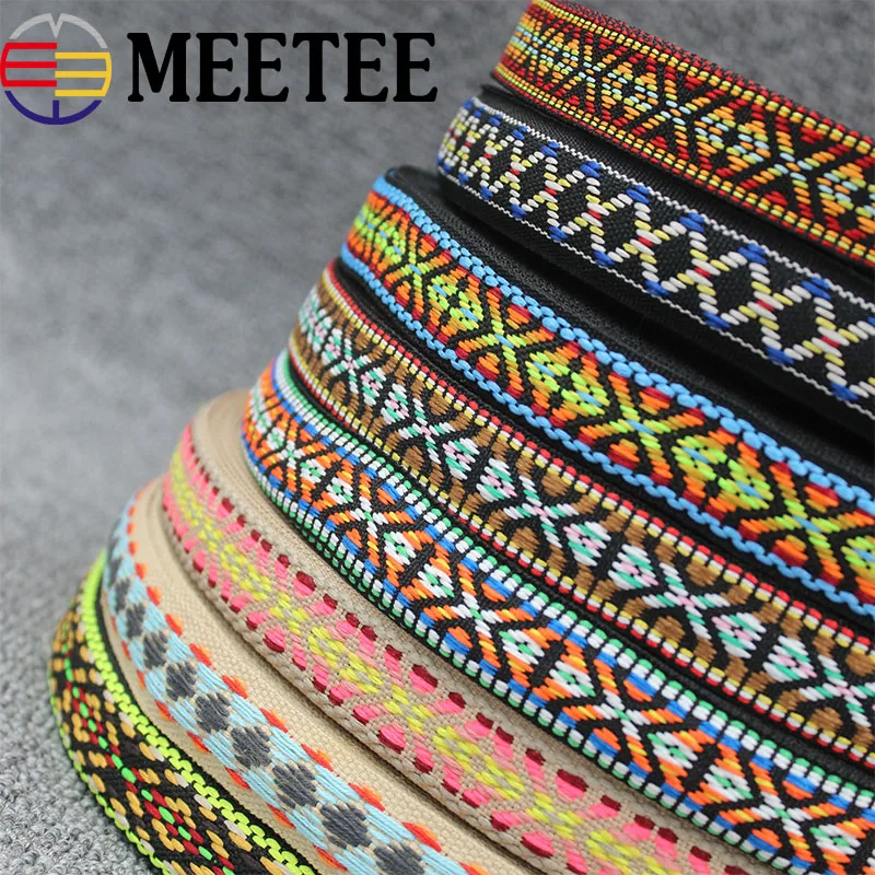 

15Yards(13.6meters) 20mm Polyester Jacquard Webbing DIY Sewing Webbings Ribbons Clothes Bag Straps Hats Decor Garments crafts