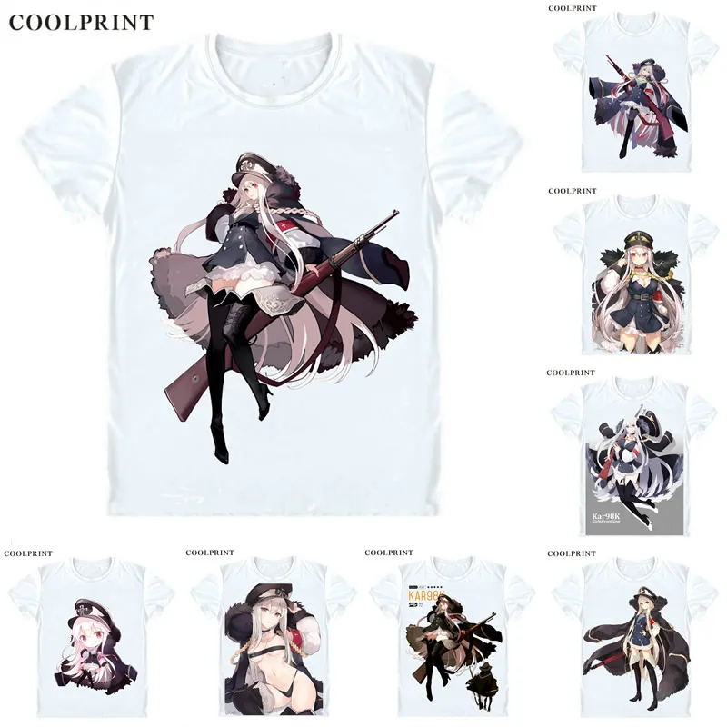 Kar98k UMP9 G11 футболка для девочек с фронтальной линией Doujinshi аниме пользовательский