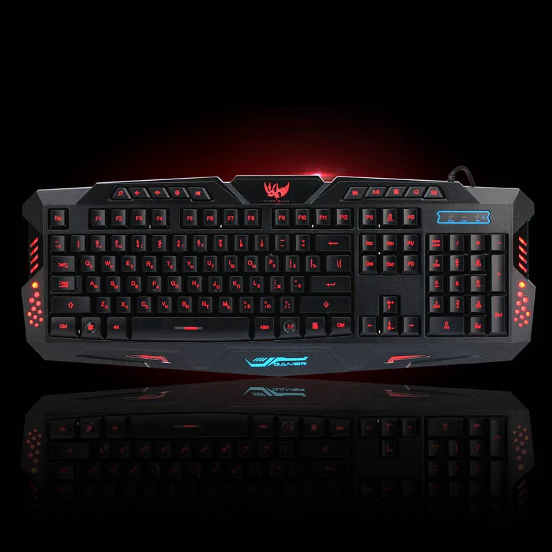 

Professional Gaming Keyboard Mouse Combo Backlit LED Colorful Game Keyboard Mouse Set QJY99