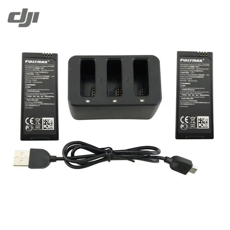 

DJI Ryze Tello RC Drone Quadcopter FPV Spare Part 3-in-1 Balance USB Charger with 2PCS 3.8V 1100mah Lithium Battery